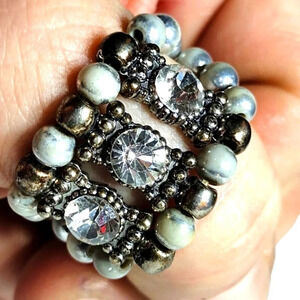 𝅺VINTAGE Stretch Band Ring.   J3